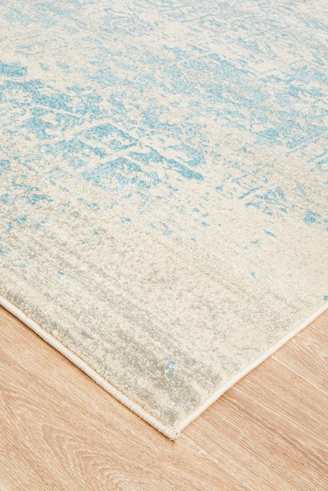 Rug Culture Rugs Evoke Glacier White Blue Transitional Rug