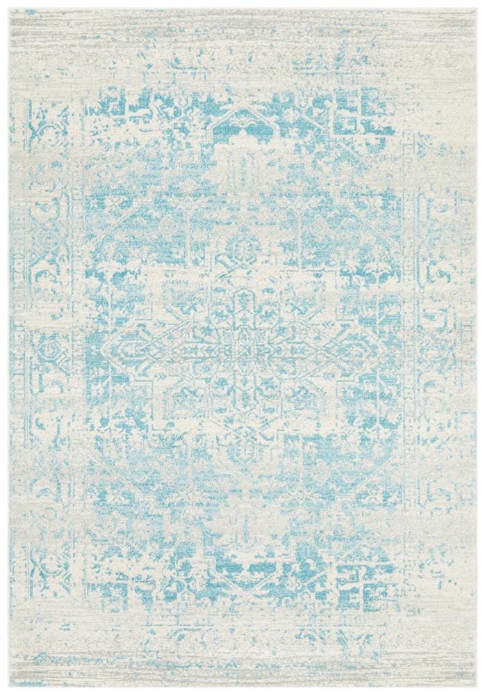 Rug Culture Rugs Evoke Glacier White Blue Transitional Rug
