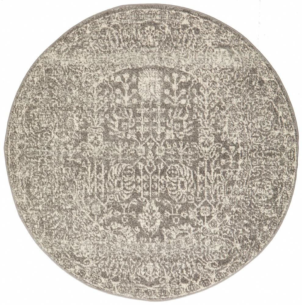 Rug Culture Rugs Evoke Homage Grey Transitional Round Rug