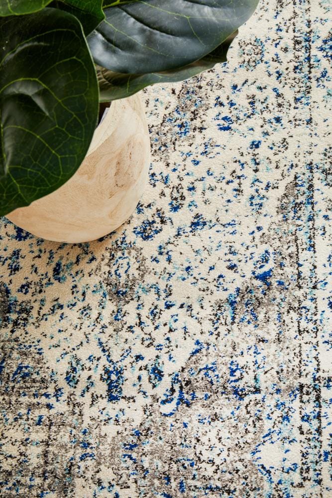 Rug Culture Rugs Evoke Mist White Transitional Runner Rug