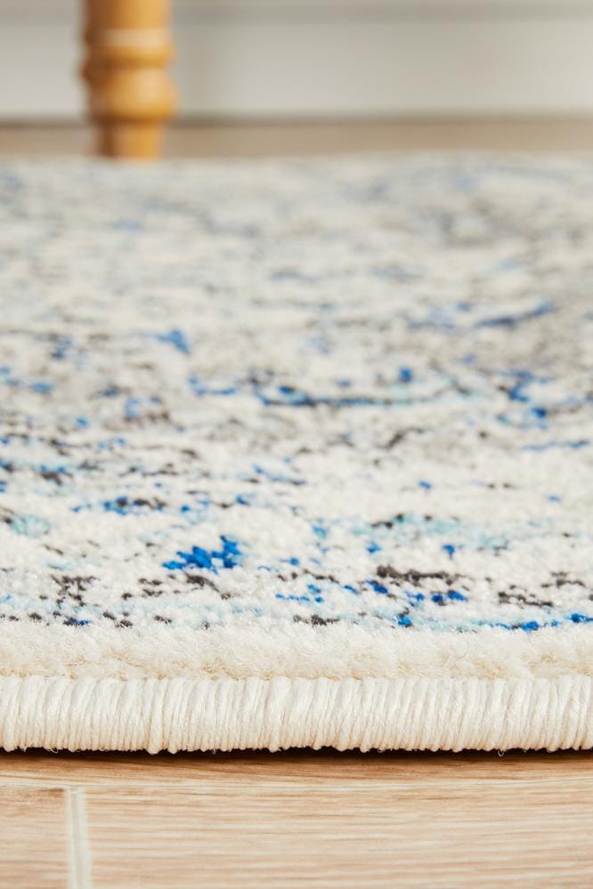 Rug Culture Rugs Evoke Mist White Transitional Runner Rug