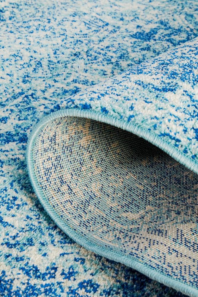 Rug Culture Rugs Evoke Muse Blue Transitional Runner Rug