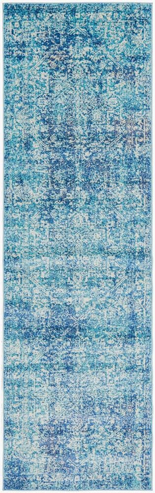 Rug Culture Rugs Evoke Muse Blue Transitional Runner Rug