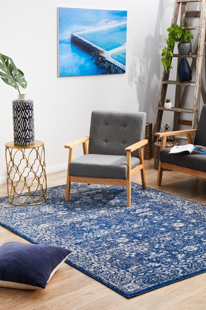 Rug Culture Rugs Evoke Oasis Navy Transitional Rug