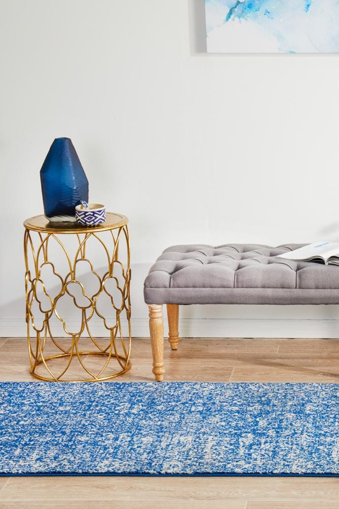 Rug Culture Rugs Evoke Oasis Navy Transitional Runner Rug