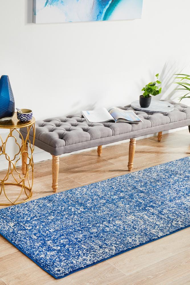 Rug Culture Rugs Evoke Oasis Navy Transitional Runner Rug