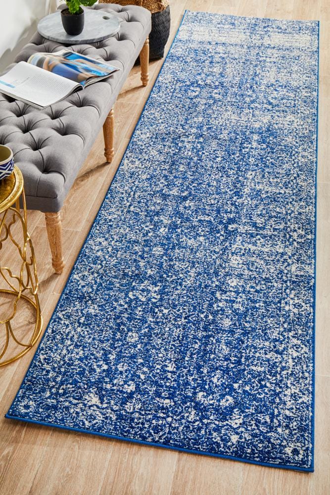 Rug Culture Rugs Evoke Oasis Navy Transitional Runner Rug