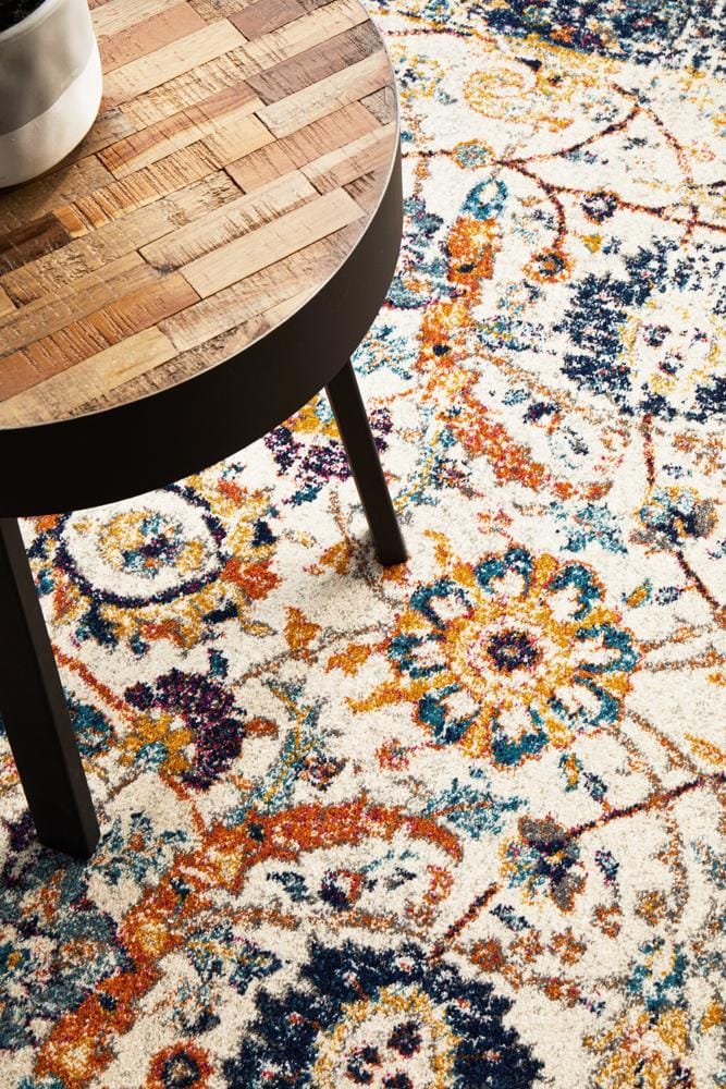 Rug Culture Rugs Evoke Peacock Ivory Transitional Rug