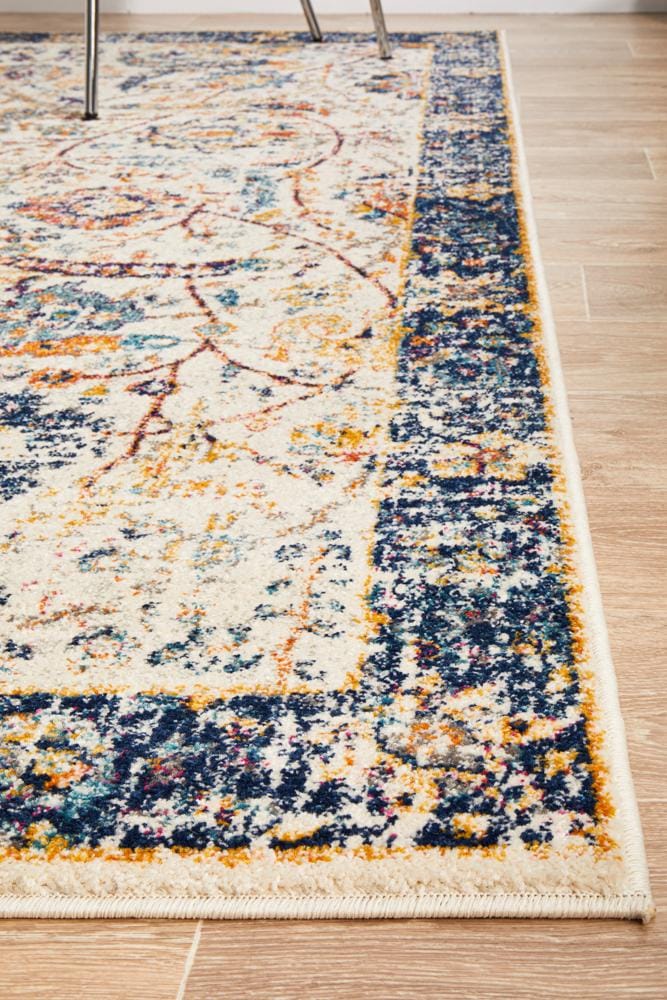 Rug Culture Rugs Evoke Peacock Ivory Transitional Rug