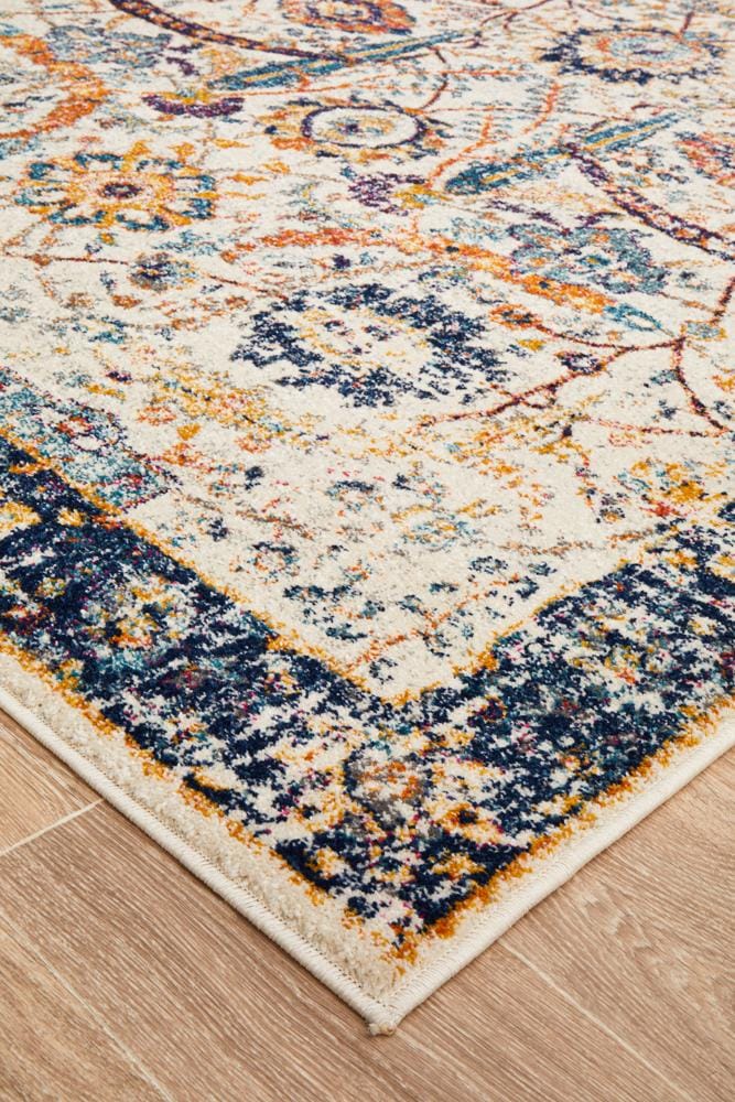 Rug Culture Rugs Evoke Peacock Ivory Transitional Rug