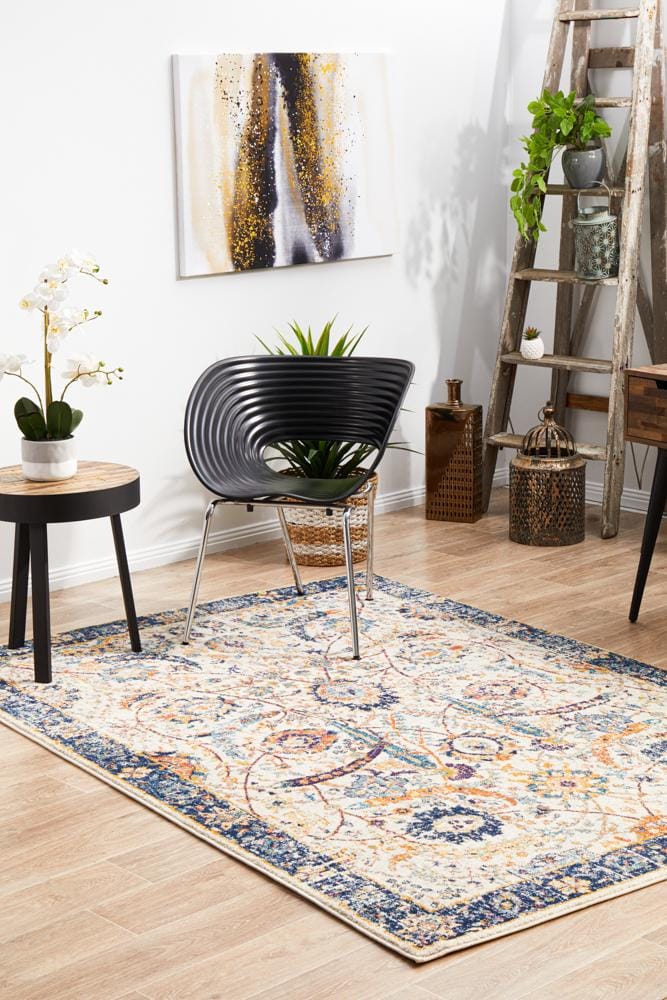 Rug Culture Rugs Evoke Peacock Ivory Transitional Rug