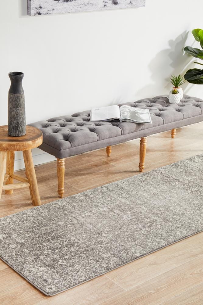 Rug Culture Rugs Evoke Pidgeon Grey Transitional Runner Rug