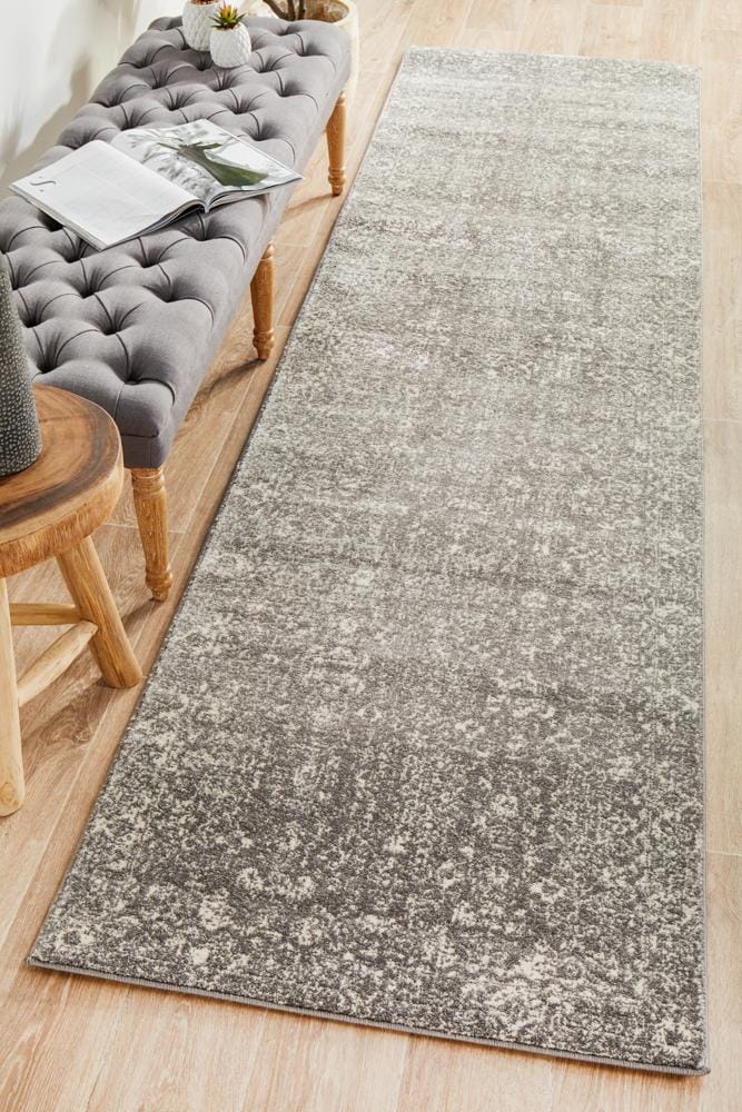 Rug Culture Rugs Evoke Pidgeon Grey Transitional Runner Rug