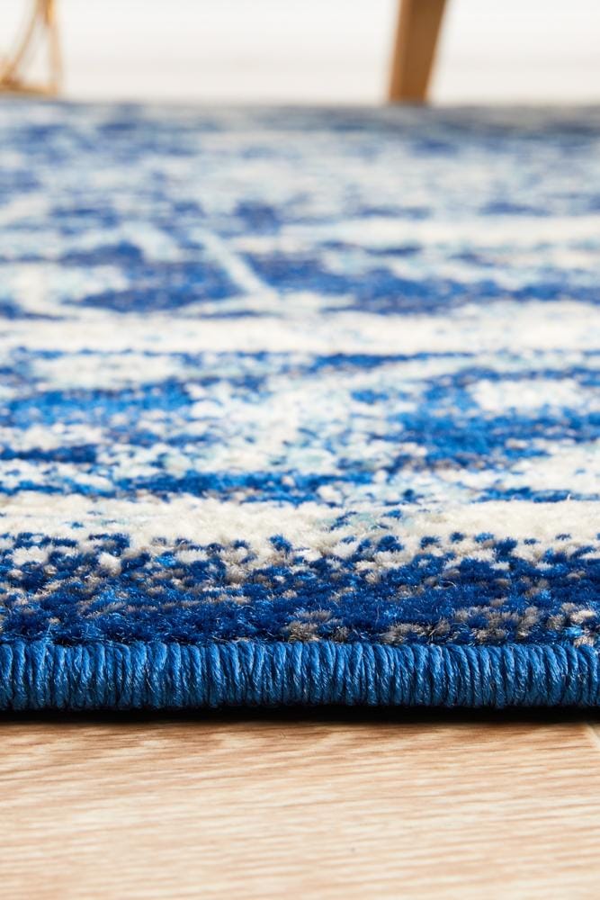 Rug Culture Rugs Evoke Release Navy Transitional Round Rug