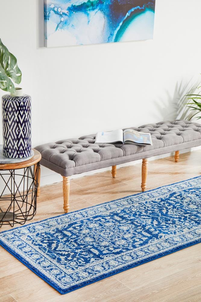 Rug Culture Rugs Evoke Release Navy Transitional Runner Rug