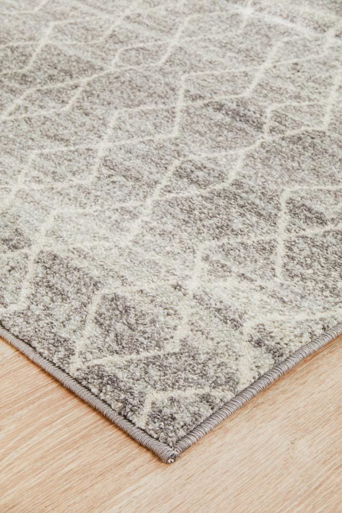 Rug Culture Rugs Evoke Remy Silver Transitional Runner Rug