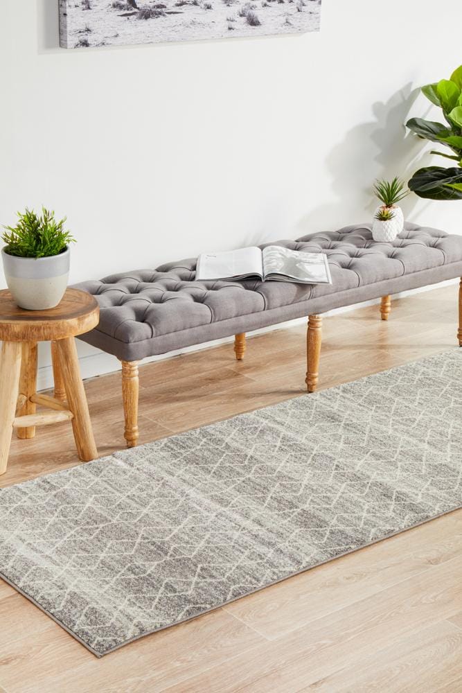 Rug Culture Rugs Evoke Remy Silver Transitional Runner Rug