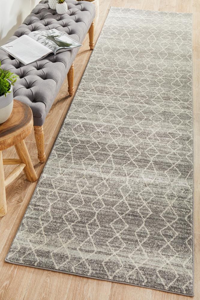 Rug Culture Rugs Evoke Remy Silver Transitional Runner Rug
