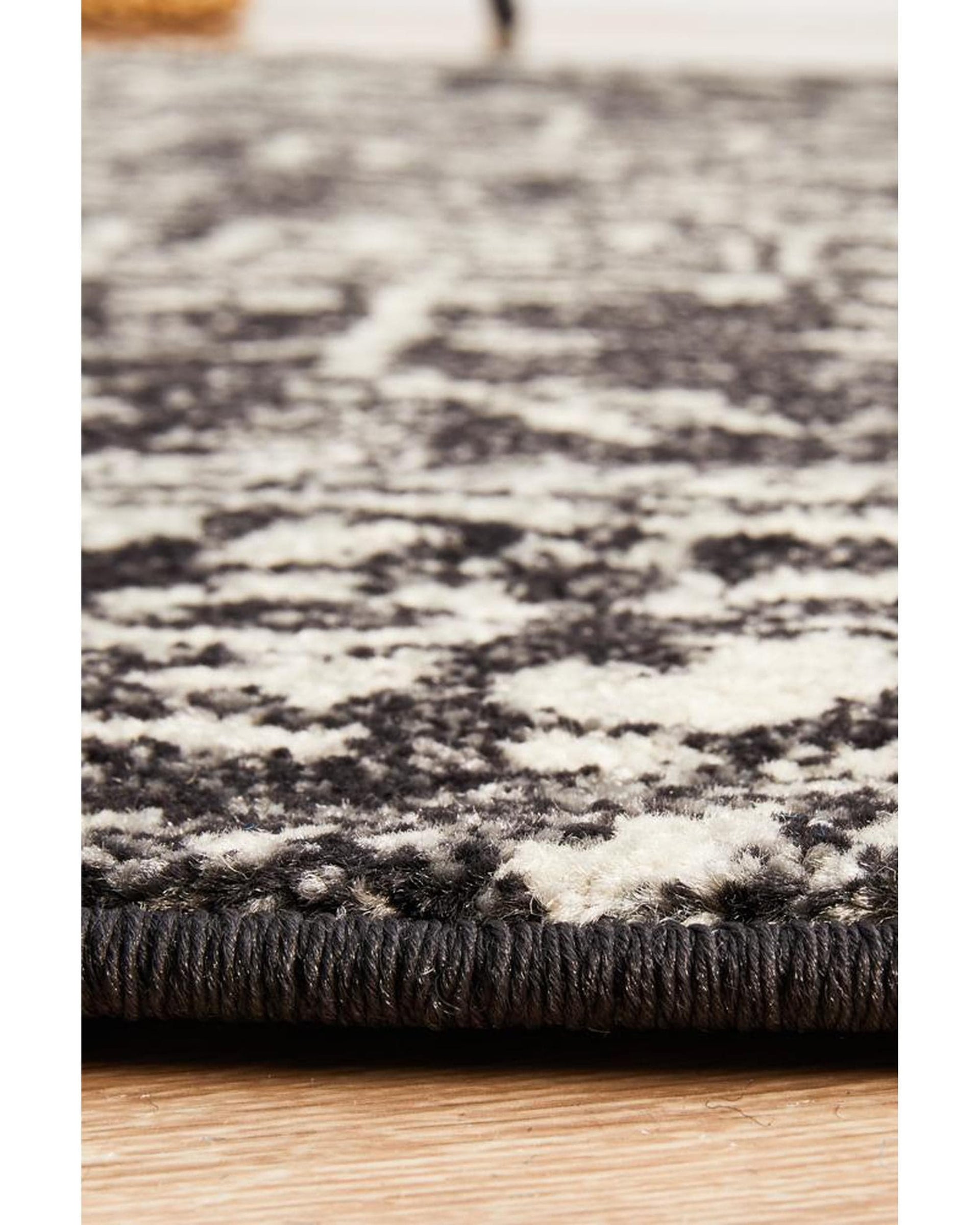 Rug Culture Rugs Evoke Scape Charcoal Transitional Round Rug