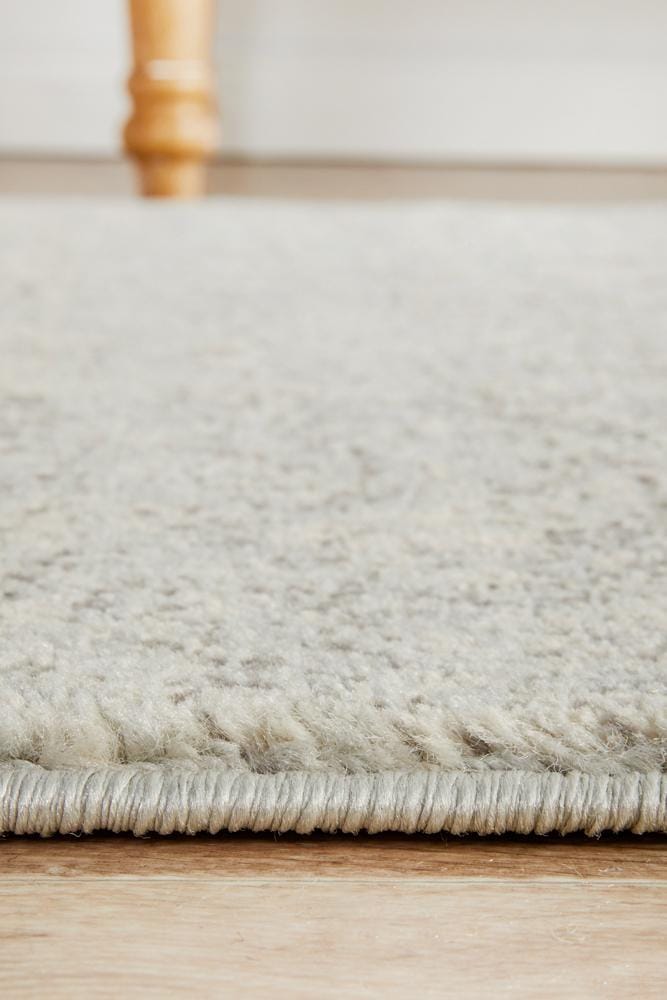 Rug Culture Rugs Evoke Shine Silver Transitional Runner Rug