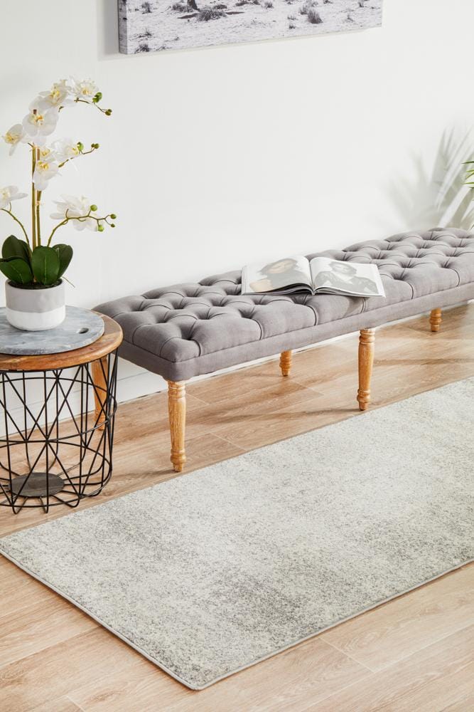 Rug Culture Rugs Evoke Shine Silver Transitional Runner Rug