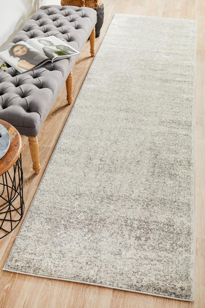Rug Culture Rugs Evoke Shine Silver Transitional Runner Rug