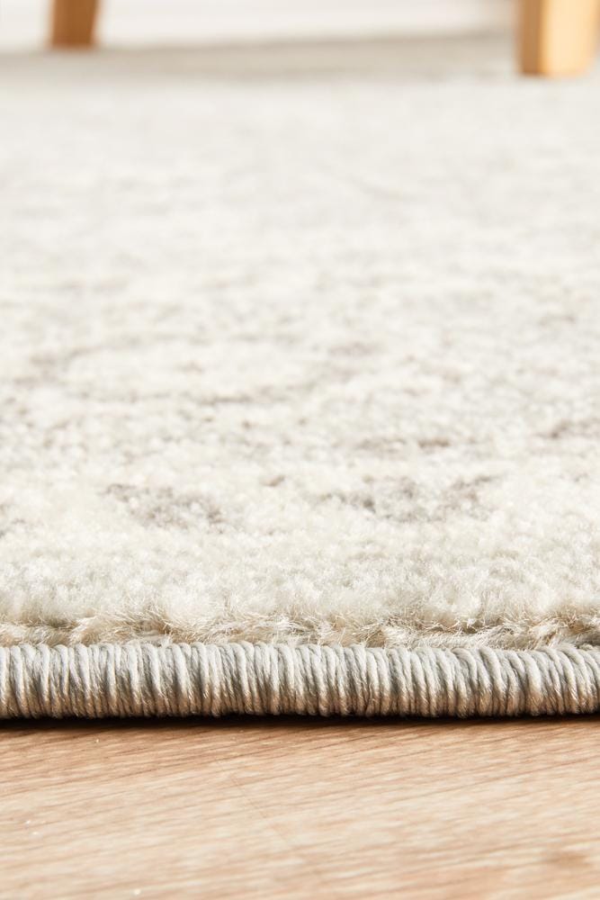 Rug Culture Rugs Evoke Silver Flower Transitional Round Rug