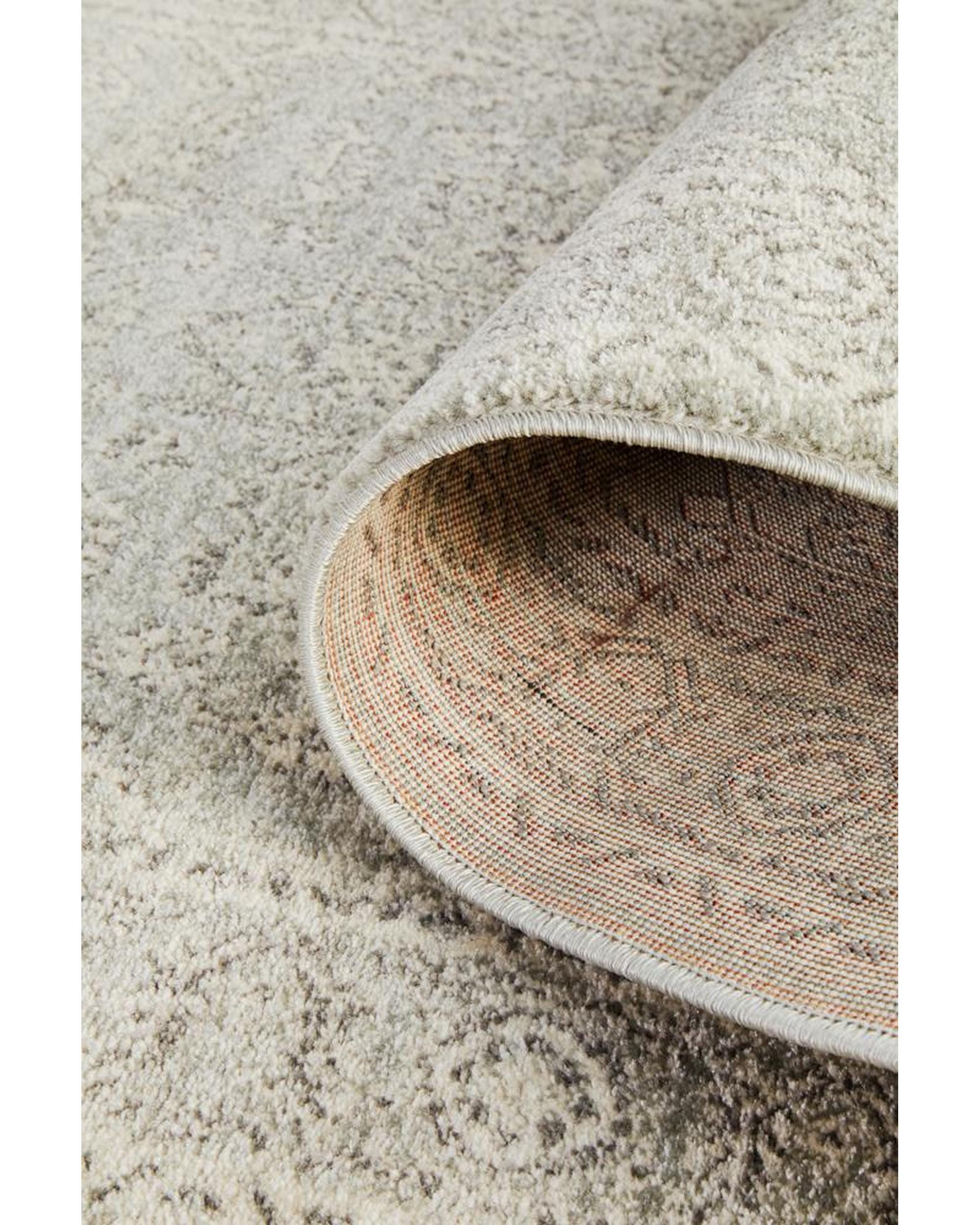 Rug Culture Rugs Evoke Silver Flower Transitional Runner Rug