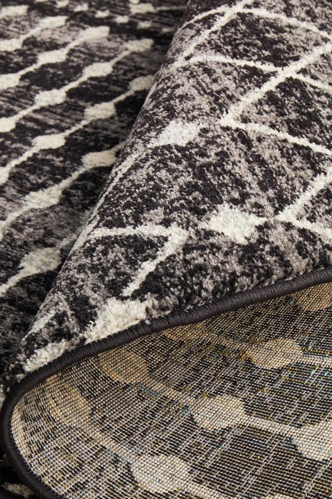 Rug Culture Rugs Evoke Simplicity Black Transitional Round Rug