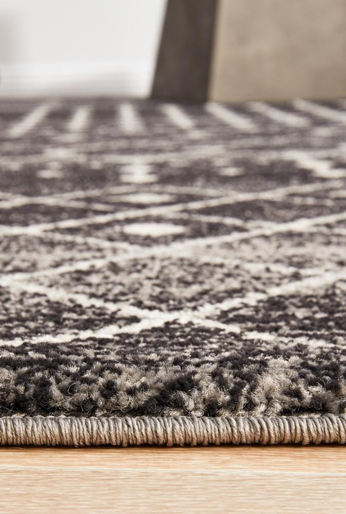 Rug Culture Rugs Evoke Simplicity Black Transitional Rug