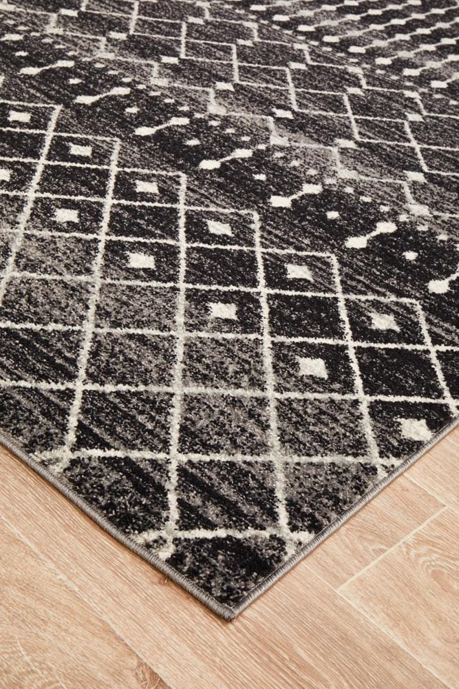 Rug Culture Rugs Evoke Simplicity Black Transitional Rug