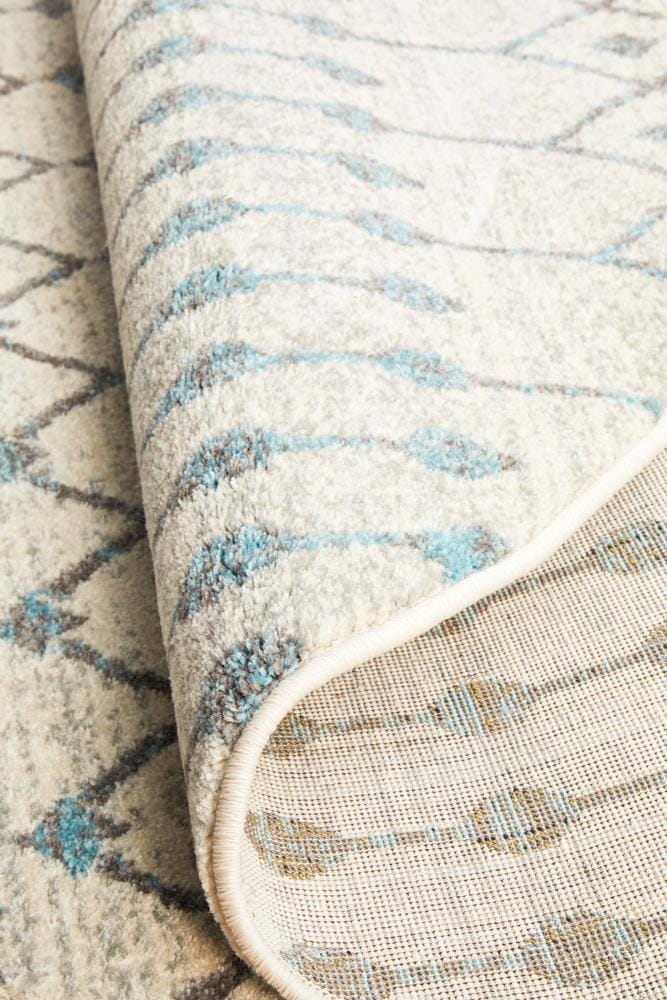 Rug Culture Rugs Evoke Slate White Transitional Round Rug