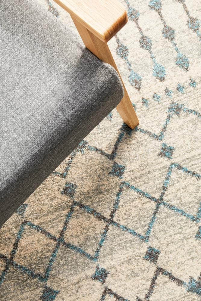 Rug Culture Rugs Evoke Slate White Transitional Round Rug