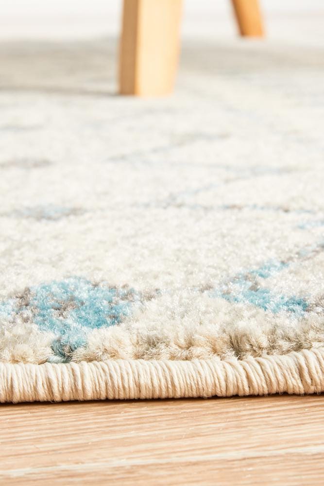 Rug Culture Rugs Evoke Slate White Transitional Round Rug