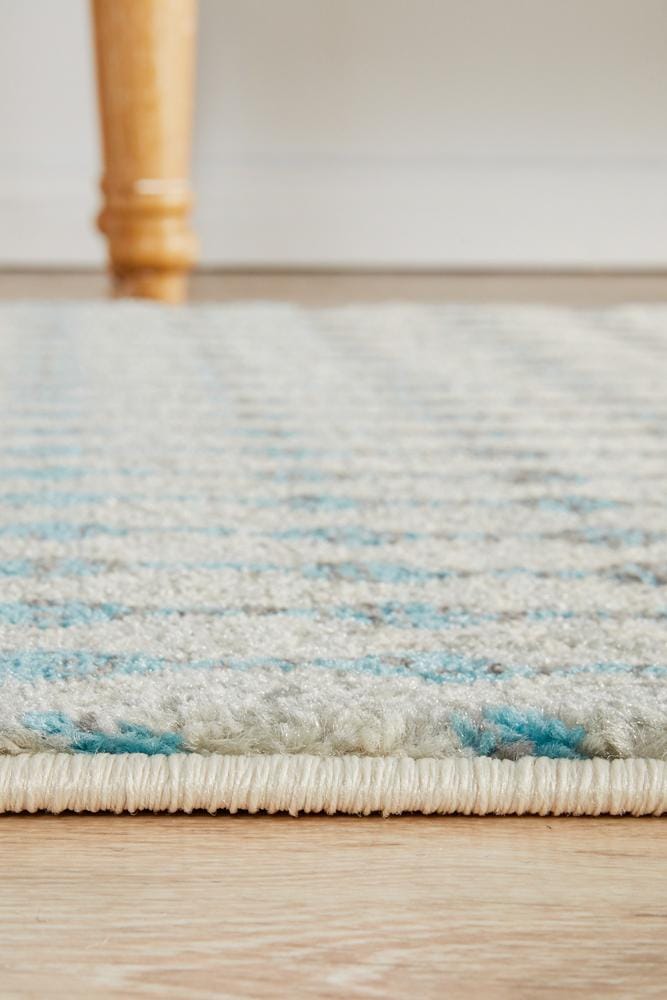 Rug Culture Rugs Evoke Slate White Transitional Runner Rug