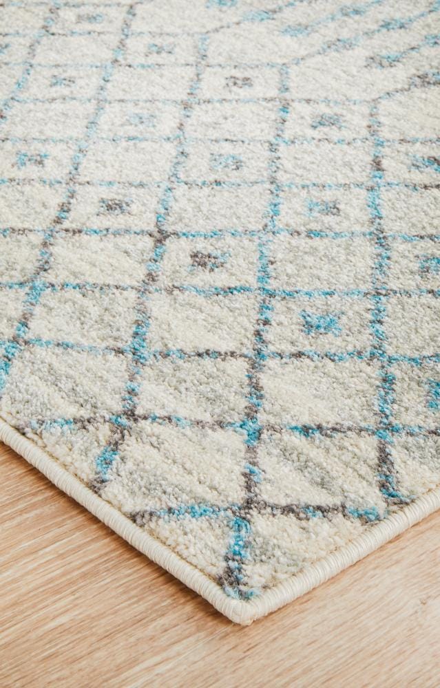 Rug Culture Rugs Evoke Slate White Transitional Runner Rug