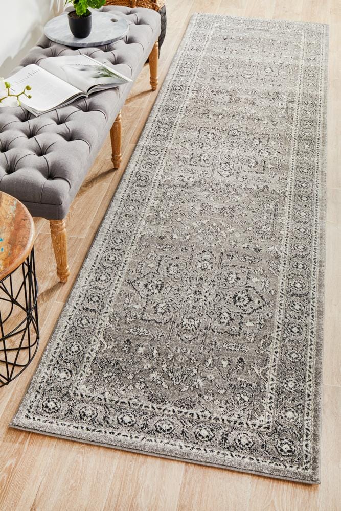 Rug Culture Rugs Evoke Stone Grey Transitional Runner Rug