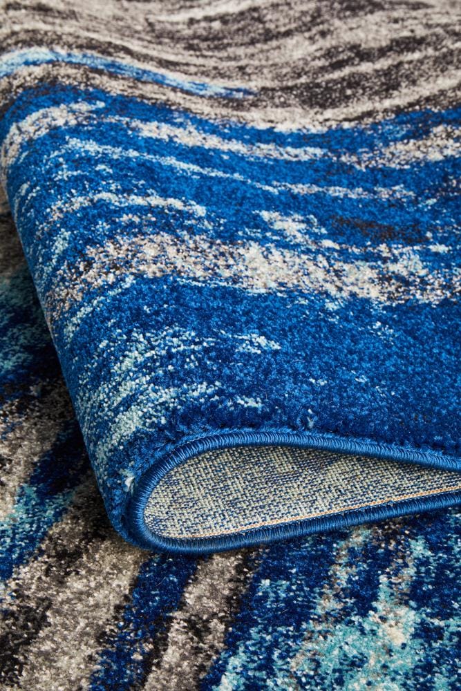 Rug Culture Rugs Evoke Transpose Blue Transitional Rug