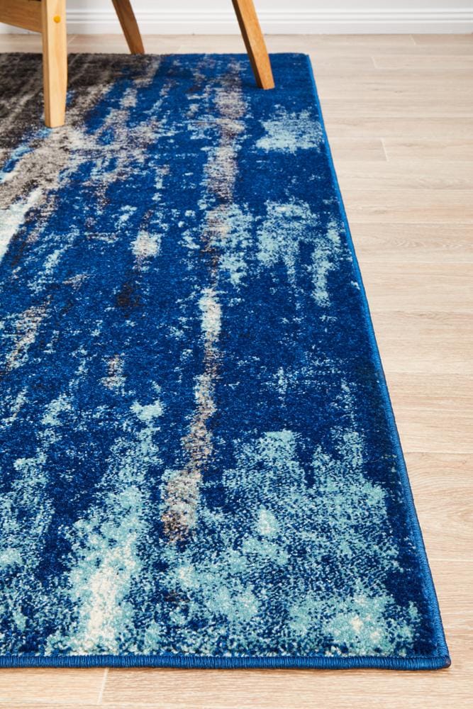 Rug Culture Rugs Evoke Transpose Blue Transitional Rug