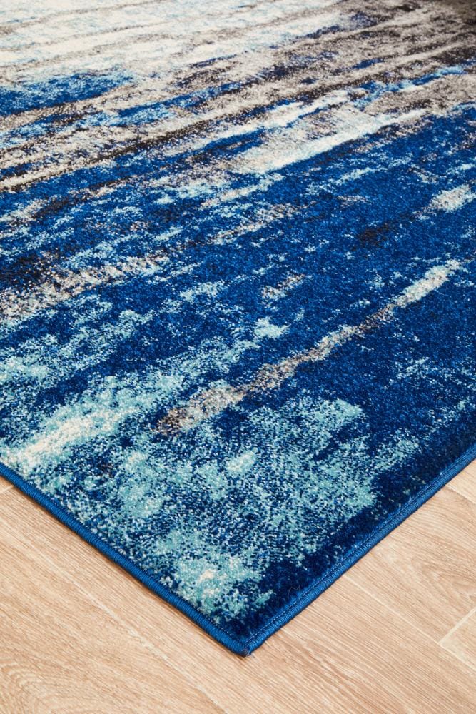Rug Culture Rugs Evoke Transpose Blue Transitional Rug