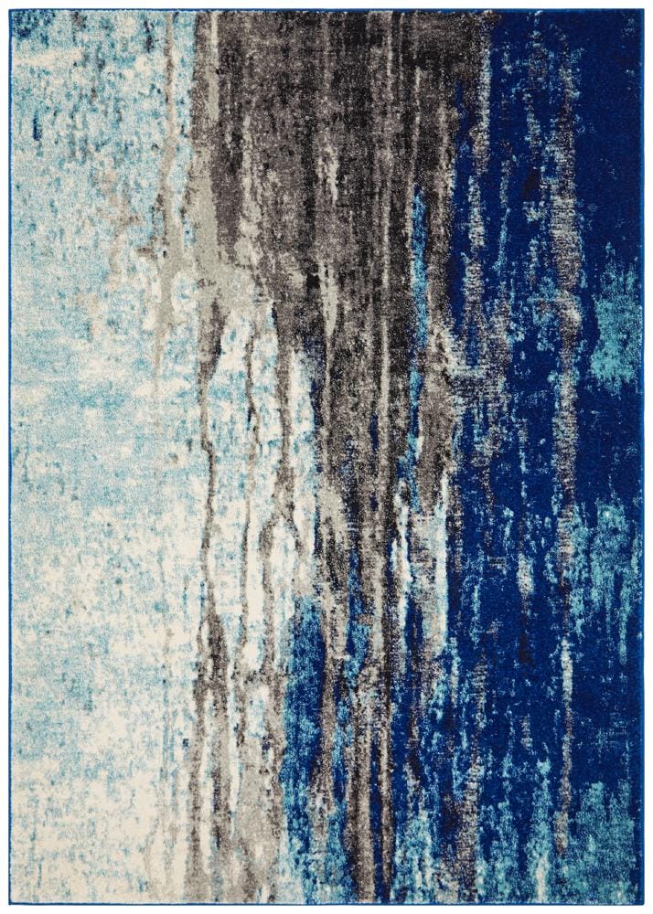 Rug Culture Rugs Evoke Transpose Blue Transitional Rug