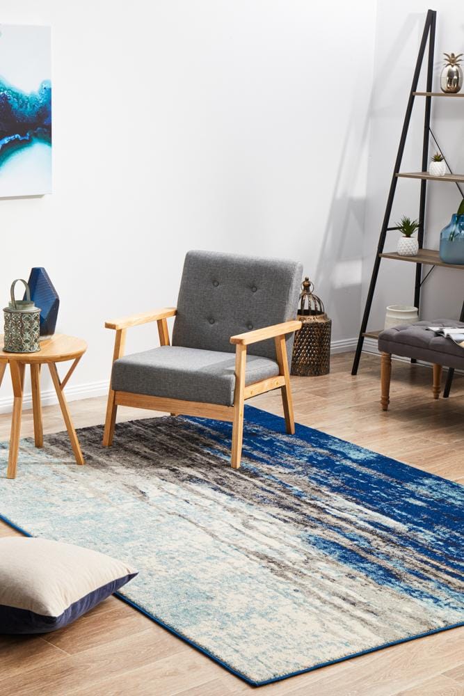 Rug Culture Rugs Evoke Transpose Blue Transitional Rug