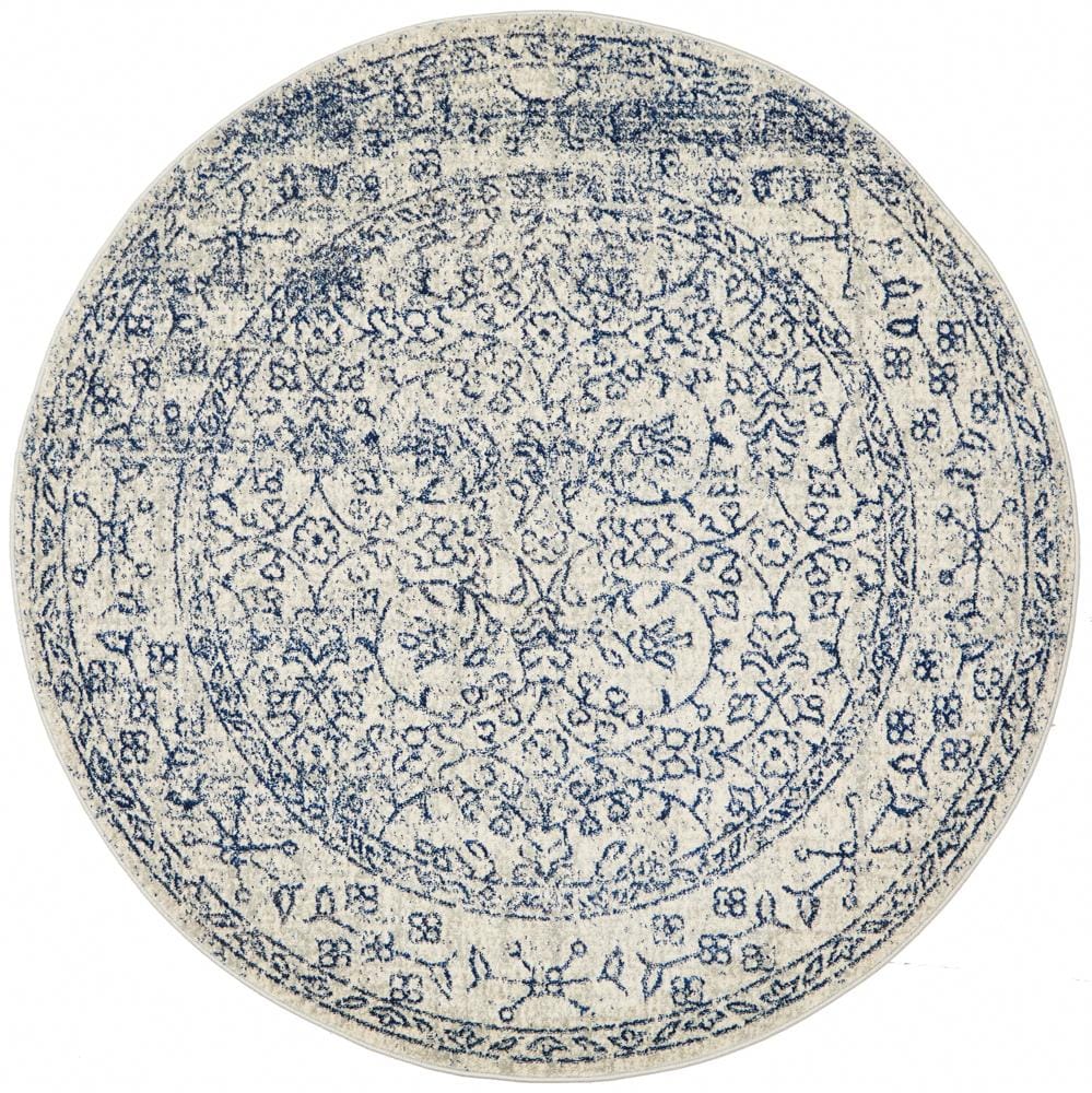 Rug Culture Rugs Evoke Whisper White Transitional Round Rug