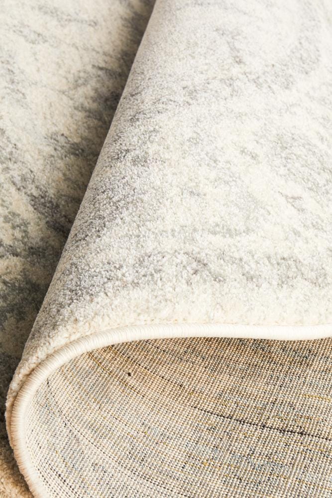 Rug Culture Rugs Evoke Winter White Transitional Round Rug