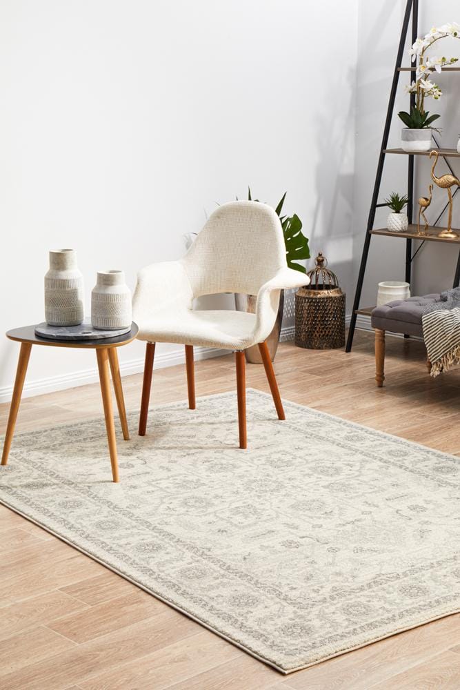 Rug Culture Rugs Evoke Winter White Transitional Rug