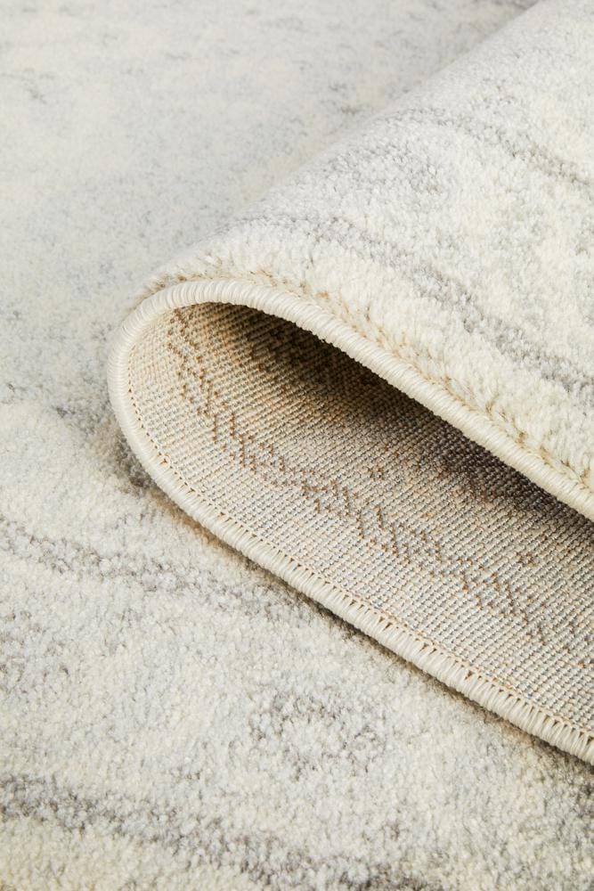 Rug Culture Rugs Evoke Winter White Transitional Runner Rug