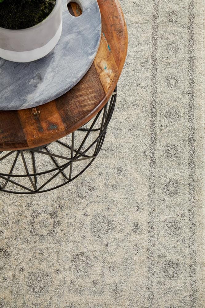 Rug Culture Rugs Evoke Winter White Transitional Runner Rug