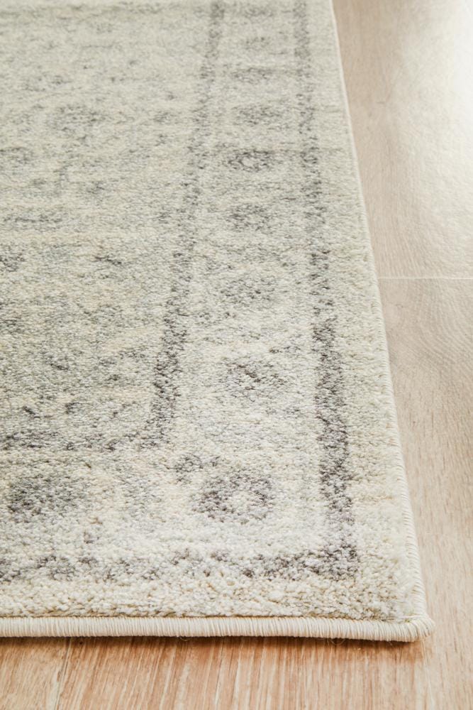 Rug Culture Rugs Evoke Winter White Transitional Runner Rug