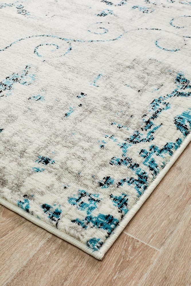 Rug Culture Rugs Giselle Transitional Rug Blue Grey