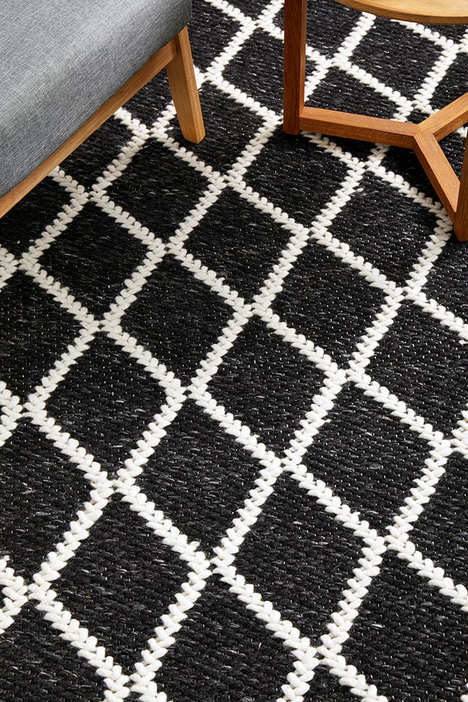RUG CULTURE Rugs Huxley Black Rug